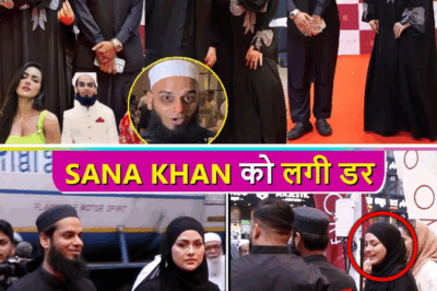 Sana Khan’s husband Mufti Anas got verry Angryy with Sana Khan and Ignoreed her infront of Media!