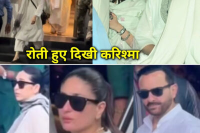Karisma Kapoor looking Emotional With Samaira, Kiaan, Returned Mumbai with Kareena & Sail Ali Khan/hi