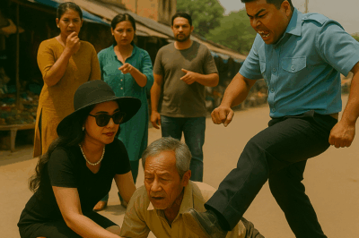 A Billionaire Woman Saves an Elderly Man Kicked by a Guard – 10 Minutes Later, He Trembles at a Life-Changing Phone Call…