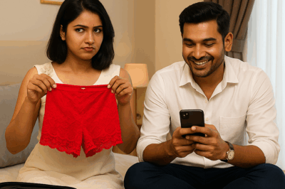 While Packing Her Husband’s Suitcase for a Business Trip, She Discovered a Pair of Red Lace Underwear…