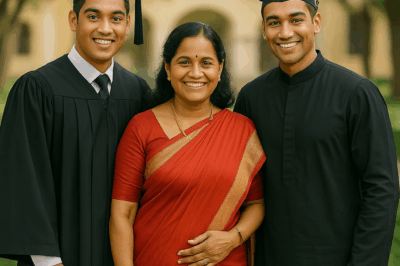 The Unmarried Teacher Adopted Her Two Orphaned Students When They Were Seven… 22 Years Later, a Sweet Ending!