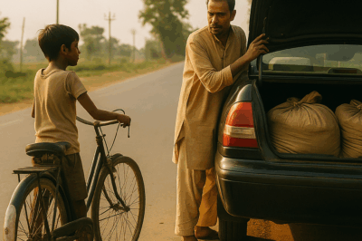 The Boy Who Rode 40km After a Truck – Three Hours Later, What the Driver Found in the Trunk Left Him Terrified
