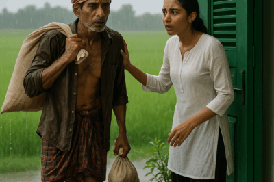 एक 35 वर्षीय अविवाहित महिला ने एक बार एक बूढ़े भिखारी को बारिश से बचने के लिए अपनी झोपड़ी में आने दिया, तभी उसे अचानक चौंकाने वाली खबर मिली।/hi
