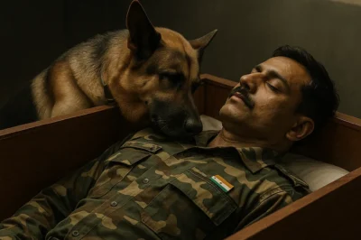 जर्मन शेफर्ड ने ताबूत को नहीं छोड़ा, फिर भौंकना शुरू कर दिया, और एक मिनट बाद जो कुछ भी देखा, उससे सभी चीख पड़े/hi