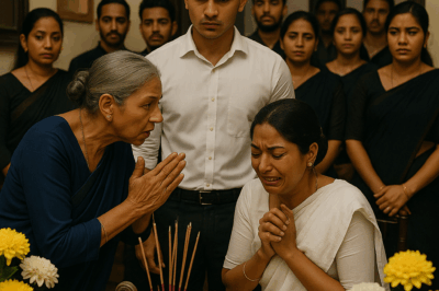 Wife was scolded for coming home late on the anniversary of her husband’s death – the husband’s reaction afterwards left his entire family speechless…/hi