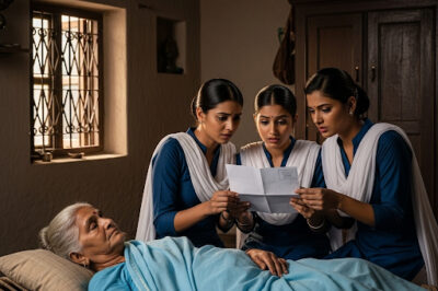 हम सबको सबसे ज़्यादा घबराहट इस बात से हुई कि उन्होंने ज़िंदगी भर जो पैसे जमा किए थे—कहा जाता है कि लगभग 10 लाख रुपये—वो बाँटने के लिए बेसब्री से इंतज़ार कर रहे थे, लेकिन जब भी अम्मा अपने बच्चों और नाती-पोतों से मिलने जातीं, तो वो उन पैसों के बारे में एक शब्द भी नहीं कहतीं। बस मुस्कुराकर कहतीं,/hi