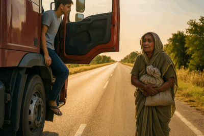 धूप में बूढ़ी महिला के लिए दया महसूस करते हुए, ड्राइवर ने उसे लिफ्ट दे दी, लेकिन 10 मिनट बाद, ड्राइवर के साथ कुछ भयानक हुआ…/hi