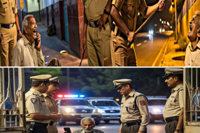फुटपाथ पर सोते बुजुर्ग पर पुलिस ने चिल्लाया..लेकिन उसके एक कॉल से पूरी थाने की लाइन लग/hi