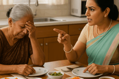 मेरी जैविक माँ देहात से मिलने आई थीं, लेकिन मेरी सास ने डाँटते हुए कहा: “रसोई में जाकर खाना खाओ” – फिर मैंने कुछ ऐसा किया जिससे मेरी सास हैरान रह गईं/hi