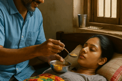 Taking care of my paralyzed wife for 5 years, one time I forgot something, I ran back to get it, as soon as I opened the door I saw… a scene that left me speechless, perhaps I will never forget it in this life./hi
