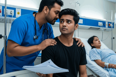 मेरी पत्नी को आपातकालीन कक्ष में ले जाते हुए, डॉक्टर का चेहरा पीला पड़ गया और उन्होंने मुझे कमरे में बुलाकर रहस्य बताया और कहा: “इसे देखो और तुरंत पुलिस को बुलाओ।”/hi