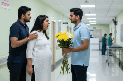 संकुचनों ने मुझे थका दिया था, दर्द से कराह रही थी और मैं डरी हुई थी। मैंने अपने पति का हाथ कसकर पकड़ रखा था, लेकिन मेरी आँखें पसीने और आँसुओं से धुंधली हो गई थीं। जैसे ही नर्स ने स्ट्रेचर को प्रसव कक्ष में धकेला, मैं गलियारे में एक जानी-पहचानी आकृति देखकर चौंक गई। /hi