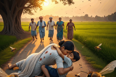 अपने बेटे को मधुमक्खियों के हमले से बचाने के लिए अपने शरीर का इस्तेमाल करने के बावजूद, माँ बच नहीं पाई…/hi