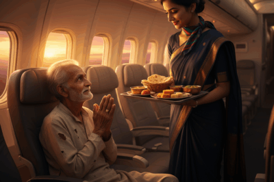 सादे कपड़े पहने उस बुज़ुर्ग को विमान में खाना नहीं दिया गया। उतरने के बाद, उसने कुछ ऐसा किया जिससे पूरा क्रू काँप उठा।/hi