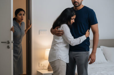 मेरे भाई और भाभी रात भर रुके। रात के एक बजे, मैं अचानक उनकी बातचीत सुनकर दंग रह गया।/hi