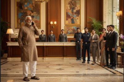 किसान होटल में दाखिल हुआ और रिसेप्शनिस्ट ने उसे नीची नज़रों से देखा। जब उसने अपना फ़ोन निकाला और एक नंबर डायल किया, तो सबको अफ़सोस हुआ।/hi