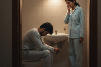 “रात के दो बजे अचानक मुझे पानी बहने की आवाज़ सुनाई दी। मैं उत्सुक हो गई और देखने के लिए अंदर गई। जब मैंने अपने पति को ऐसा करते देखा तो मेरी आँखों से आँसू निकल आए।”/hi