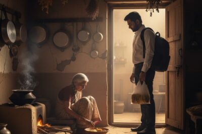 3 साल बाद घर लौटने पर उसने देखा कि उसकी माँ बहुत दुखी है, जबकि वह अभी भी रेगुलर पैसे भेजता था। जब उसने अपनी माँ से सच सुना तो वह हैरान रह गया।/hi