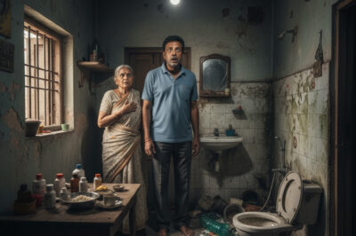 अपनी बूढ़ी मां को अजीब सी गंध छोड़ते देख बेटे को जब बाथरूम में जाकर भयावह सच्चाई का पता चला तो वह हैरान रह गया।/hi