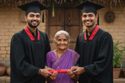 उसने अपने नंगे हाथों से अपने बच्चों का पालन-पोषण किया – 23 साल बाद, उसके पोते-पोतियों ने उसे शब्दों से परे एक उपहार दिया/hi