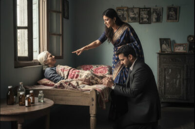 उसका पति तलाक मांगने के लिए घर लौटा – लेकिन उसने अपनी माँ के बिस्तर के नीचे जो दिखाया, उसने सब कुछ बदल दिया।/hi