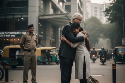 सिक्योरिटी टीम बिल्डिंग के सामने सो रही औरत की तलाशी ले रही है—जब उसने औरत से पूछा, तो वह हैरान रह गया कि वह असल में कौन थी/hi