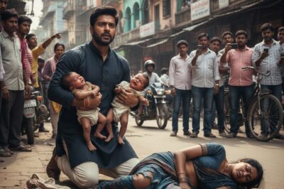 एक बेघर महिला सड़क के किनारे ज़मीन पर गिर गई, जबकि उसके दो साल के जुड़वां बच्चे बेबस होकर रो रहे थे — और जब एक अरबपति वहाँ से गुज़रा, तो उसे यह देखकर हैरानी हुई कि बच्चे बिल्कुल उसके जैसे दिख रहे थे।/hi