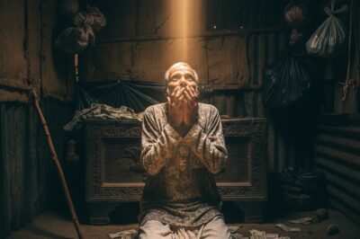 एक बूढ़े आदमी ने दिल्ली में कूड़े के ढेर से फेंका हुआ एक पुराना बिस्तर उठाया… और वह राज़ जिसने उसे तोड़कर बारिश की तरह रोने पर मजबूर कर दिया/hi