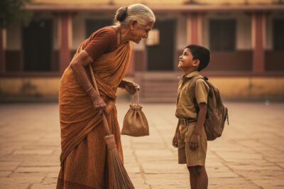 स्कूल की पुरानी चौकीदार को उस गरीब, पढ़ने वाले स्टूडेंट पर तरस आया, इसलिए उसने अपने थोड़े से पैसे से किताबें खरीदीं ताकि उसका स्कूल जाने का सपना पूरा हो सके। कई साल बाद, वह स्टूडेंट एहसान चुकाने वापस आया, जिससे सबकी आँखों में आँसू आ गए…/hi