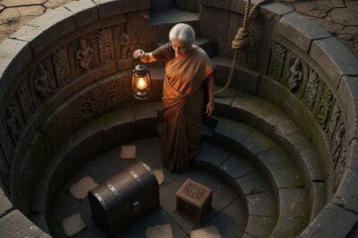 एक बूढ़ी औरत खेत के परित्यक्त कुएं को साफ करने गई और उसे एक सीढ़ी मिली जिसे किसी को नहीं देखना चाहिए था।/hi