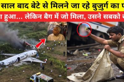 10 साल बाद बेटे से मिलने जा रहे बुजुर्ग का प्लेन क्रैश हुआ…लेकिन बैग में जो मिला, उसने/hi