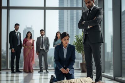 “वह एक गिरे हुए बुज़ुर्ग की मदद करने वाली थी… और उसे निकालने वाले थे! तभी सीईओ अंदर आया और बोला — ‘पापा!’”/hi