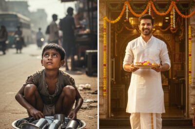 बस अड्डे पर बर्तन धोने वाला अनाथ लड़का, हनुमान जी का प्रसाद बाँटते-बाँटते होटल का मालिक बना — लेकिन क्या ये सिर्फ़ किस्मत थी?/hi